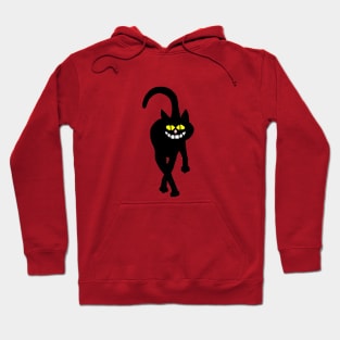 Smiling Black Cat Hoodie